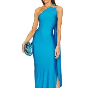 REVOLVE Vibrant Blue One-Shoulder Dress